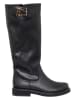 Patrizia Pepe Leder-Stiefel in Schwarz