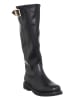 Patrizia Pepe Leder-Stiefel in Schwarz