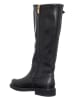 Patrizia Pepe Leder-Stiefel in Schwarz