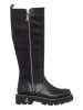 Patrizia Pepe Leder-Stiefel in Schwarz