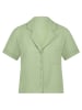 Hunkemöller Koszulka piżamowa "Seersucker" w kolorze jasnozielonym