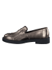 Paul Green Leder-Slipper  in Braun/ Gold