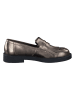 Paul Green Leder-Slipper  in Braun/ Gold