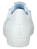 Paul Green Leder-Sneakers in Weiß/ Hellblau