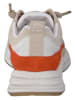 Paul Green Leder-Sneakers in Beige/ Orange