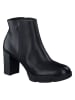 Paul Green Leder-Stiefeletten in Schwarz