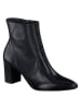 Paul Green Leder-Stiefeletten in Schwarz