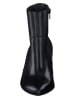 Paul Green Leder-Stiefeletten in Schwarz
