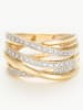 DIAMANTA Gouden ring "Méli-mélo scintillant" met diamanten