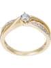 DIAMANTA Gouden ring "Joli solitaire" met diamanten
