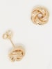 DIAMANTA Gold-Ohrstecker "Noeud torsadé"