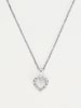 DIAMANTA Witgouden hanger "Mini coeur" met diamanten