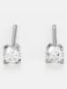 DIAMANTA Witgouden oorstekers "Single diamond 0,20" met diamanten