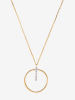 maison héritage PARIS Gold-Halskette "Cercle Prodigieux" mit Diamanten - (L)42 cm
