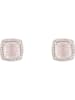 CARATELLI Roségold-Ohrstecker "Quartissime" mit Diamanten & Rosenquarz