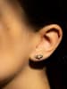 DIAMANTA Gold-Ohrstecker "Ikebana" mit Diamanten