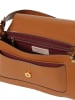COCCINELLE Leder-Schultertasche in Hellbraun - (B)27 x (H)14 x (T)11 cm