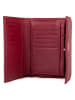 COCCINELLE Skórzany portfel w kolorze czerwonym - 14 x 10 cm