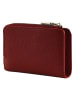 COCCINELLE Leder-Geldbörse in Bordeaux - (B)13 x (H)8 cm
