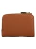 COCCINELLE Skórzany portfel w kolorze jasnobrązowym - 13 x 8 cm