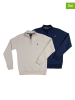 The Time of Bocha 2-delige set: sweatshirts donkerblauw/wit
