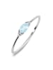 Les Petites Précieuses Srebrny pierścionek z topazem i cyrkonią
