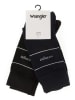 Wrangler 2er-Set: Socken in Schwarz/ Dunkelblau