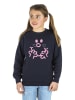 WOOOP Sweatshirt "Visage madame" in Dunkelblau