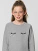 WOOOP Sweatshirt "Eyes Closed" in Grau