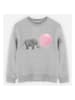 WOOOP Sweatshirt "Jumbo bubble gum" in Grau
