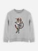 WOOOP Sweatshirt "BMX Cat" in Grau