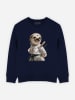 WOOOP Sweatshirt "Karate sloth" in Dunkelblau