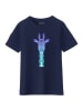 WOOOP Shirt "Giraffe Mint" in Dunkelblau