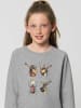 WOOOP Sweatshirt "Beetles" in Grau