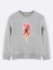 WOOOP Sweatshirt "Floral Popsicle" in Grau