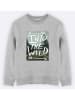 WOOOP Sweatshirt "Into the wild" in Grau