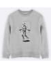 WOOOP Sweatshirt "Stormtrooper skipping" in Grau