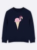 WOOOP Sweatshirt "Poupee Rousse" in Dunkelblau