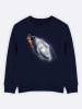 WOOOP Sweatshirt "Space art" in Dunkelblau