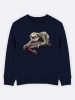 WOOOP Sweatshirt 'Skateboard sloth" in Dunkelblau