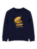 WOOOP Sweatshirt "Burger wipout" in Dunkelblau