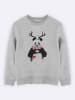 WOOOP Sweatshirt "XMas Panda" in Grau