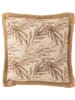 J Line Kissen "Blatt" in Beige/ Lila - (L)49 x (B)49 cm