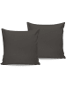 Elizabed 2-delige set: renforcé kussenhoezen antraciet