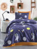 Colourful Cotton Bedsprei donkerblauw