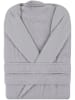 Colourful Cotton Bademantel "Cappa" in Grau