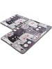 Colourful Cotton 2er-Set: Badvorleger "Meaow" in Grau