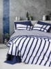 Colourful Cotton Renforcé beddengoedset "Nifty" donkerblauw/wit