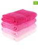 Sweet Home 4er-Set: Handtücher "Rainbow" in Pink