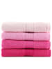 Sweet Home 4er-Set: Handtücher "Rainbow" in Pink